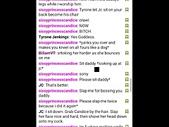 Virtual Cuckolding Cheating Ebony Gets 2 White Cocks In Front Of Black Cuck