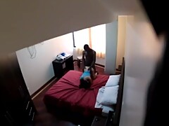 Cuckold husband sneaks up on wife with lover
