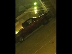 spying on cuckold girlfriend riding bbc in parking lot